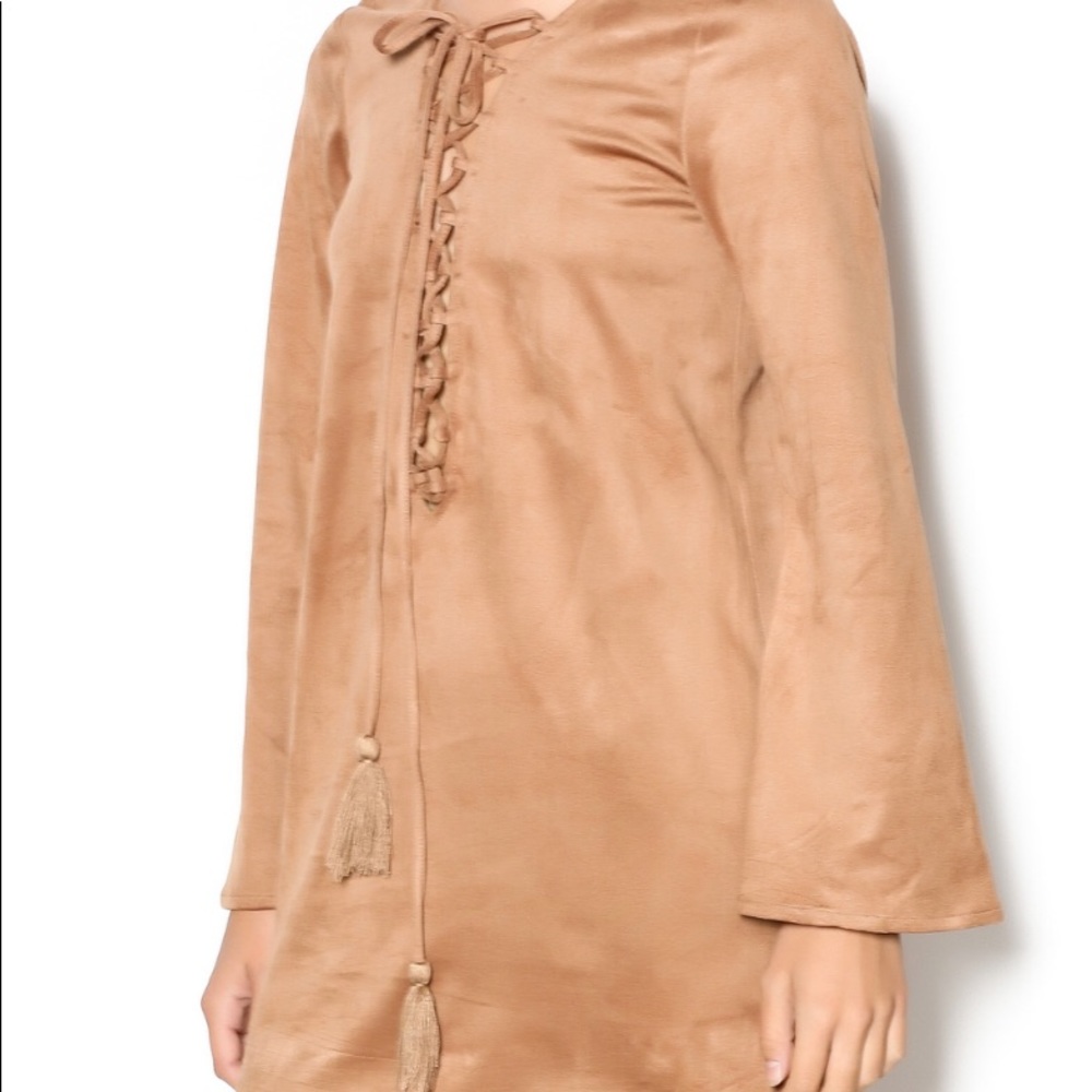 Brown Oliviaceous Long Sleeve Dress